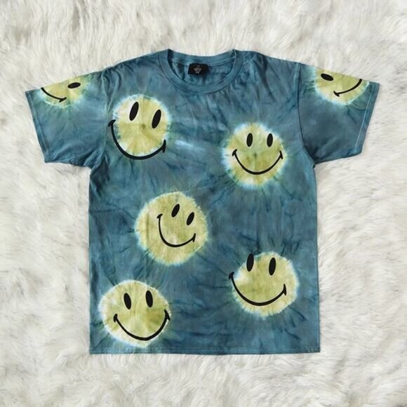 Travis Scott Other - Travis Scott Tie dyed smiling face Green Tee